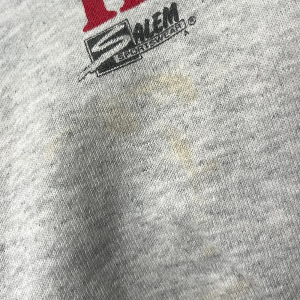 VTG 90s Indiana Hoosiers Salem Sportswear USA Crewneck L Retro NCAA Basketball♠️ - Picture 6 of 7